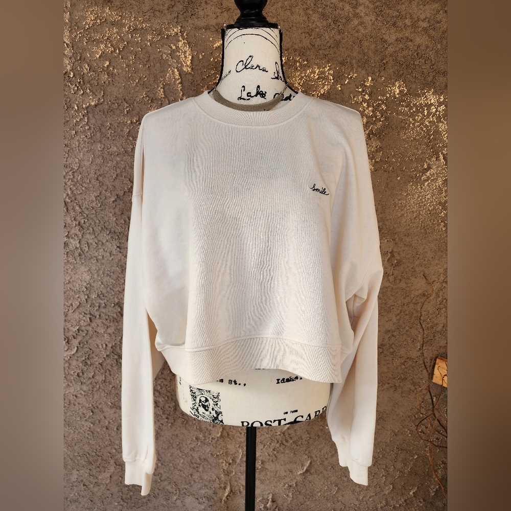 H&M Smile embroidered sweatshirt